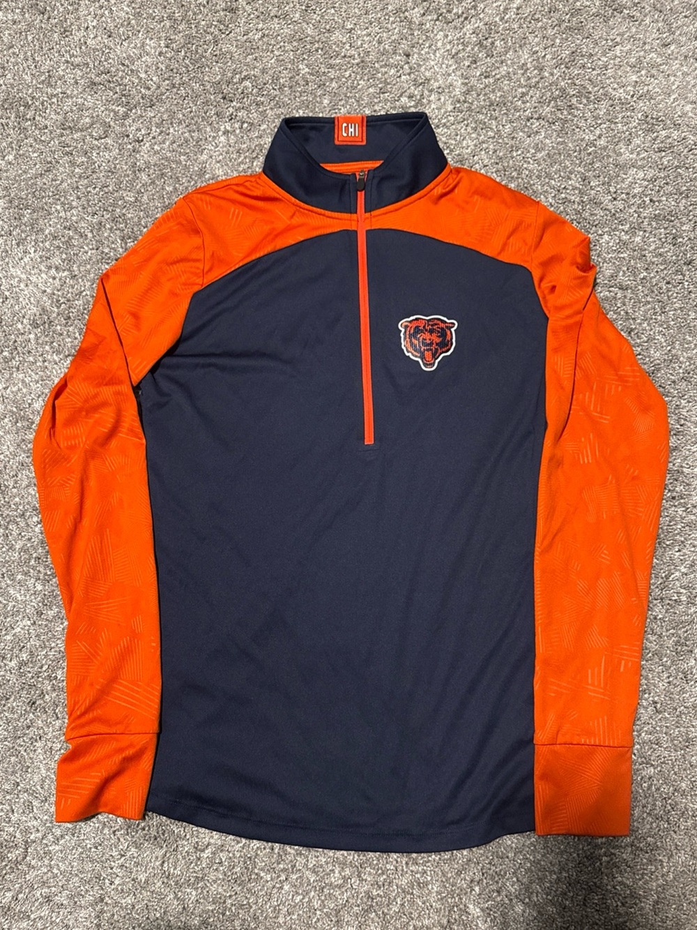 NFL Fanatics Long Sleeve 1/4 zip Chicago Bears Football Size M